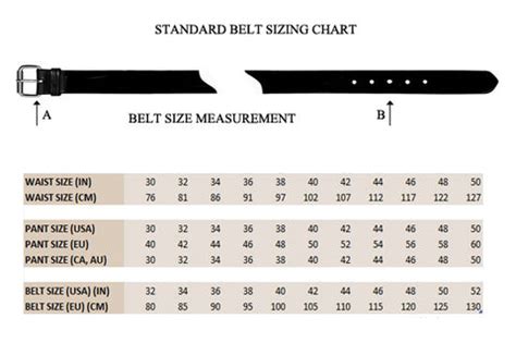 supreme belt size chart.